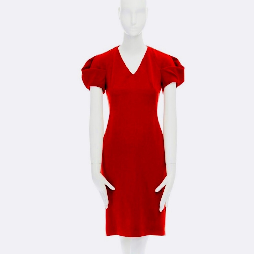 Alexander McQueen red dress